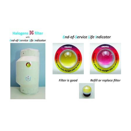 Chemteq Halogens DG Filter-2716 with End-of-Service Life Indicator 2716